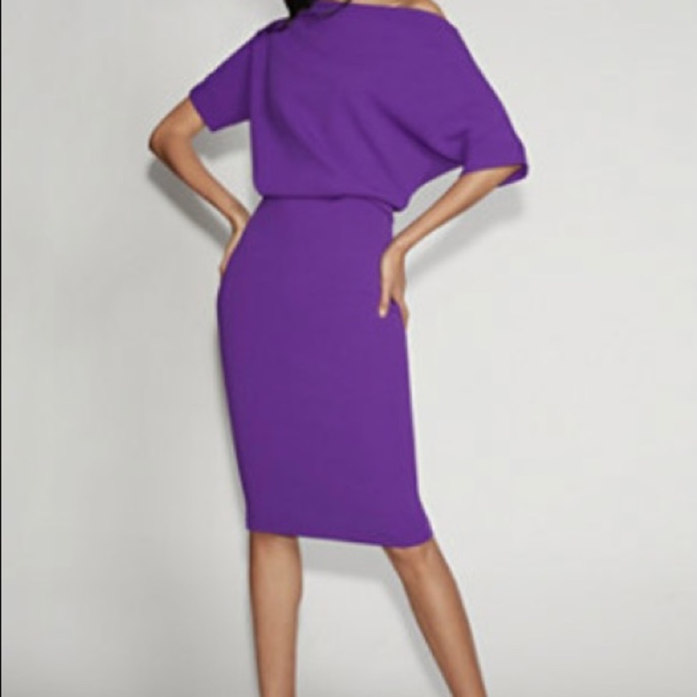 Gabrielle Union Purple Sheath Dress